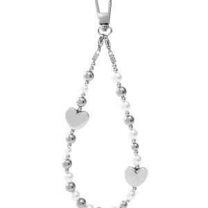 Phone Charm - Silver Pulse