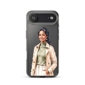 Chic Autumn Style Clear Case for iPhone 17 Air - Fashion Illustration Protective Cover