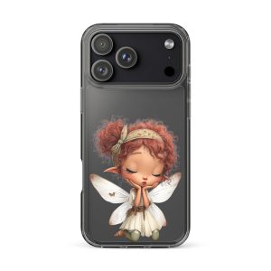 Rusty Fairy Clear Case for iPhone 17 Pro Max - Cute Fantasy Fairy Protective Phone Cover